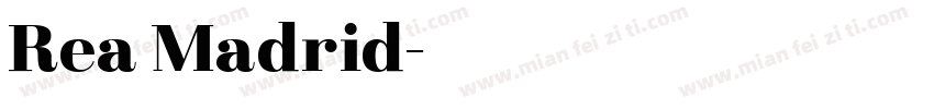 Rea Madrid字体转换